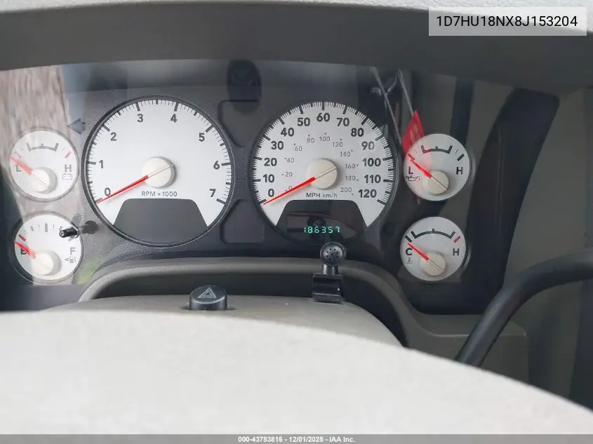 1D7HU18NX8J153204 2008 Dodge Ram 1500 St/Sxt