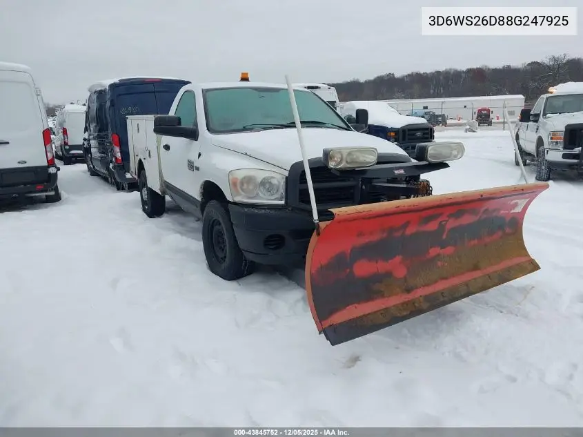 3D6WS26D88G247925 2008 Dodge Ram 2500 St/Sxt