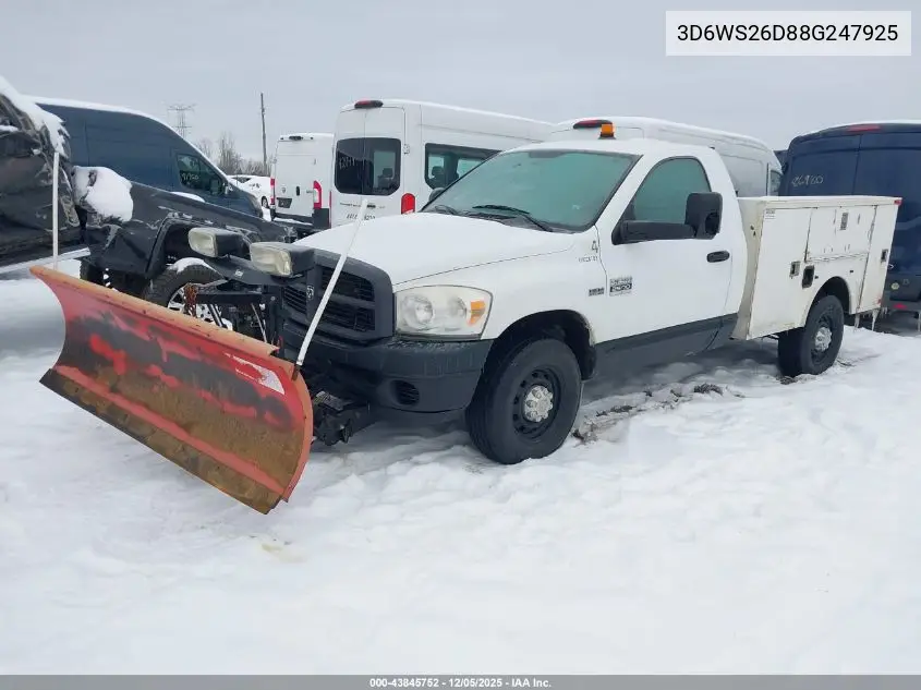 3D6WS26D88G247925 2008 Dodge Ram 2500 St/Sxt