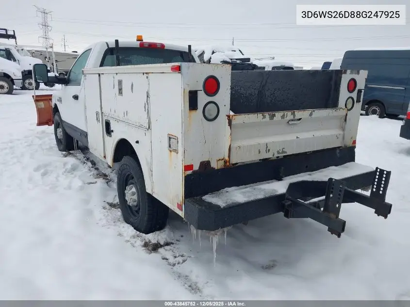 3D6WS26D88G247925 2008 Dodge Ram 2500 St/Sxt