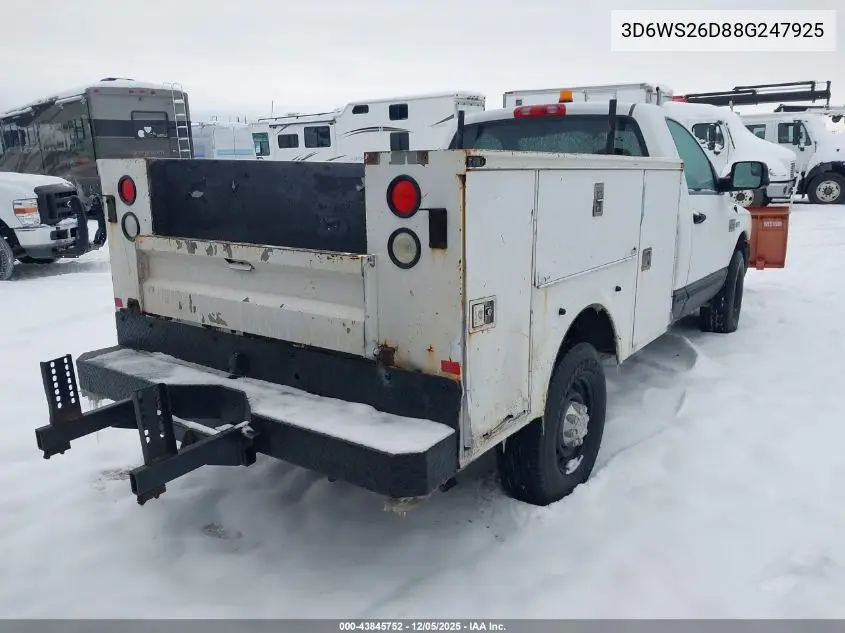 3D6WS26D88G247925 2008 Dodge Ram 2500 St/Sxt