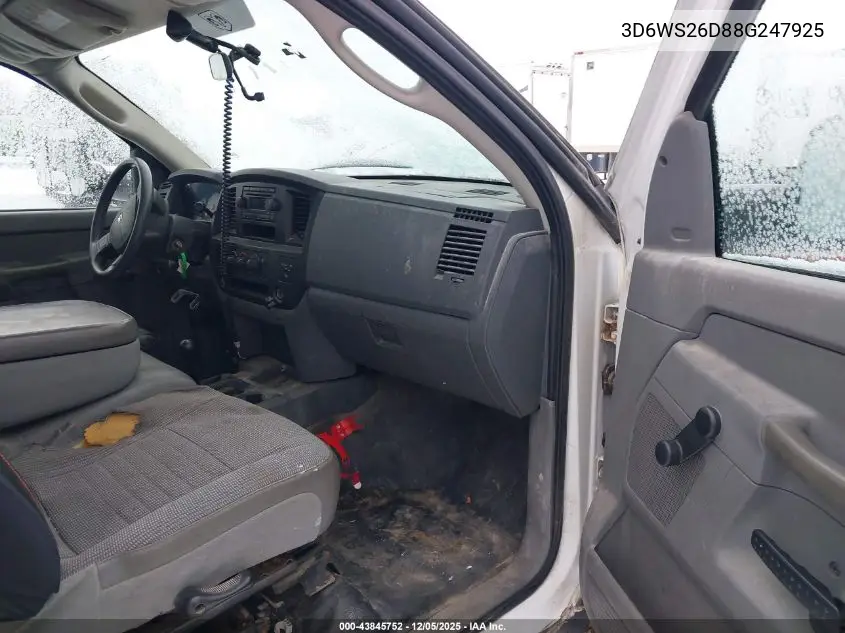 3D6WS26D88G247925 2008 Dodge Ram 2500 St/Sxt