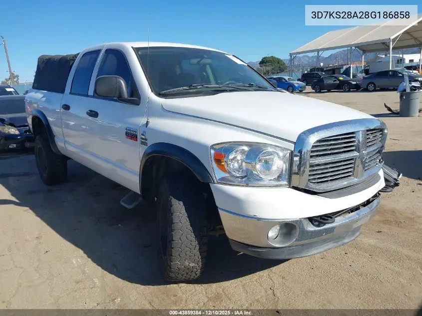 3D7KS28A28G186858 2008 Dodge Ram 2500 Slt/Power Wagon