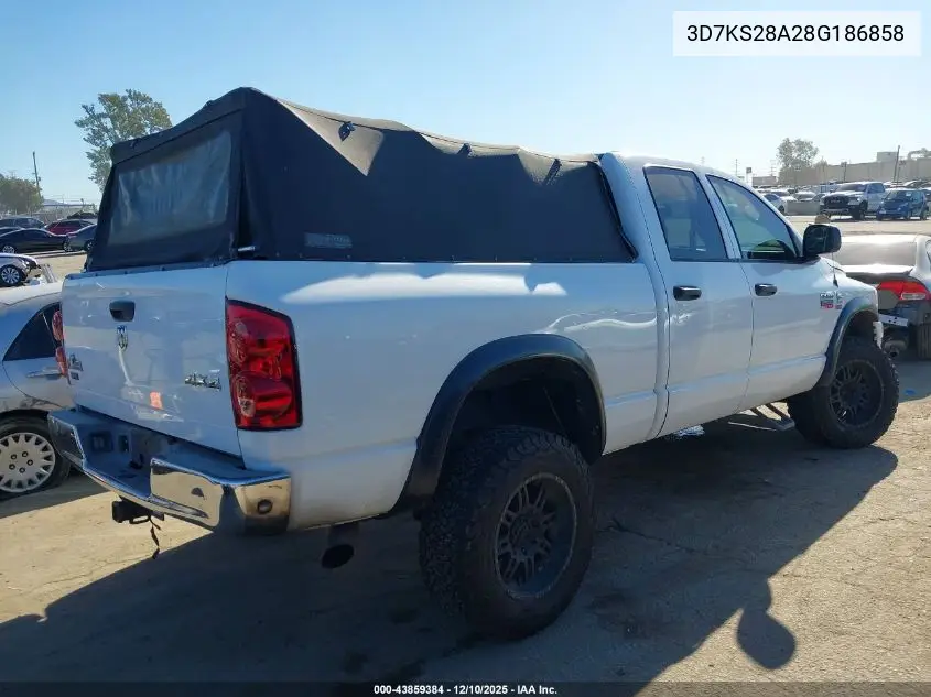 3D7KS28A28G186858 2008 Dodge Ram 2500 Slt/Power Wagon