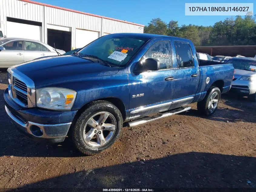 1D7HA18N08J146027 2008 Dodge Ram 1500 Slt