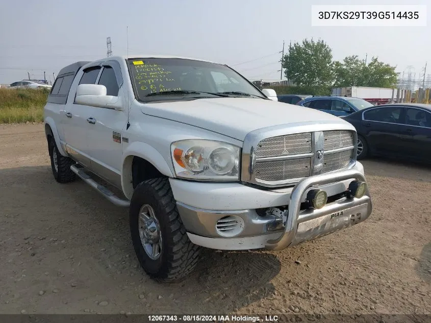 3D7KS29T39G514435 2009 Dodge Ram 2500