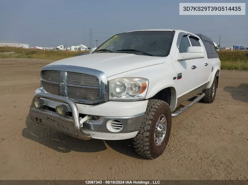 3D7KS29T39G514435 2009 Dodge Ram 2500