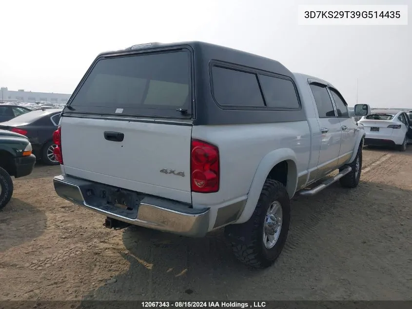 3D7KS29T39G514435 2009 Dodge Ram 2500