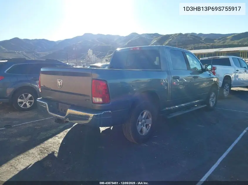 1D3HB13P69S755917 2009 Dodge Ram 1500 Slt/Sport/Trx