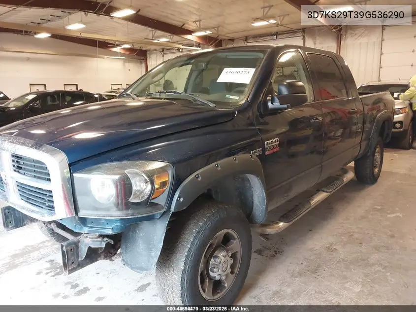 3D7KS29T39G536290 2009 Dodge Ram 2500 Sxt/Slt