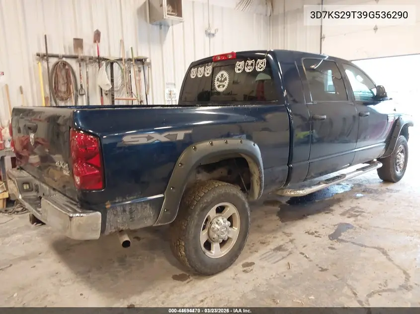 3D7KS29T39G536290 2009 Dodge Ram 2500 Sxt/Slt