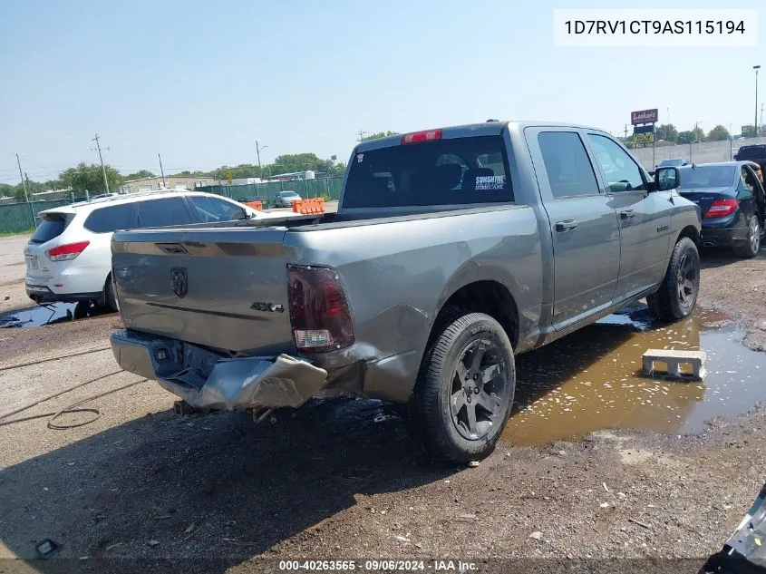 2010 Dodge Ram 1500 St VIN: 1D7RV1CT9AS115194 Lot: 40263565