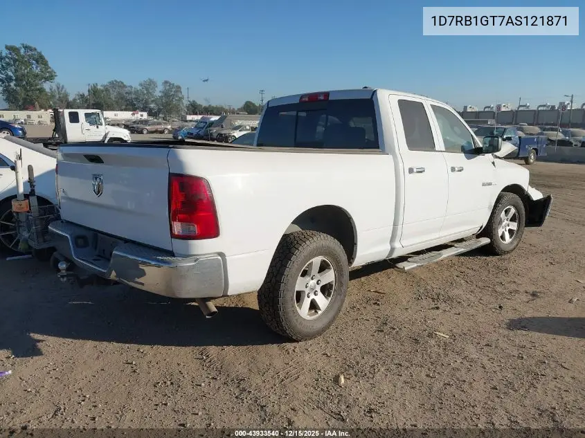 1D7RB1GT7AS121871 2010 Dodge Ram 1500 Slt/Sport/Trx