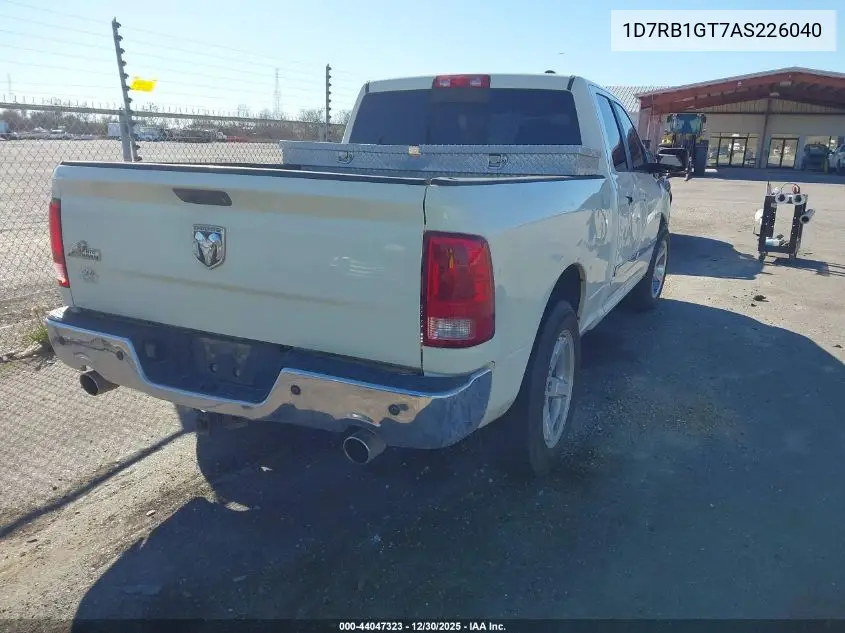 1D7RB1GT7AS226040 2010 Dodge Ram 1500 Slt/Sport/Trx