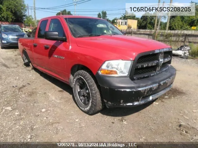 1C6RD6FK5CS208205 2012 Dodge Ram 1500 St