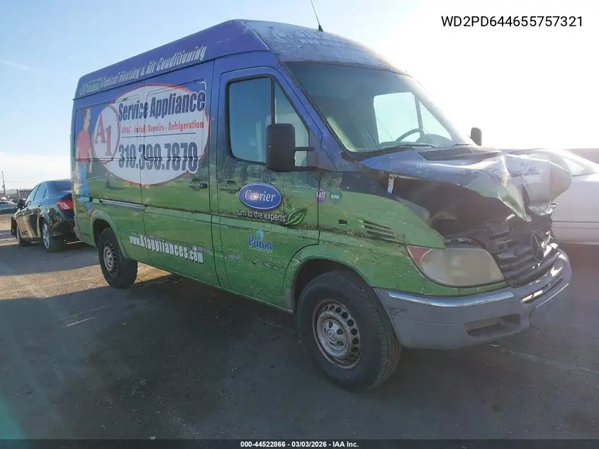 WD2PD644655757321 2005 Dodge Sprinter Van 2500 Shc