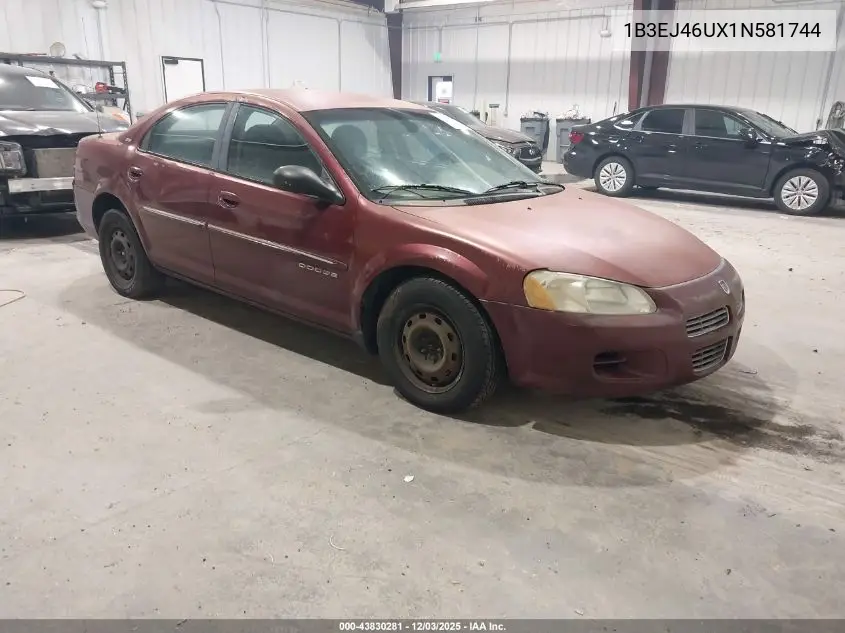 1B3EJ46UX1N581744 2001 Dodge Stratus Se