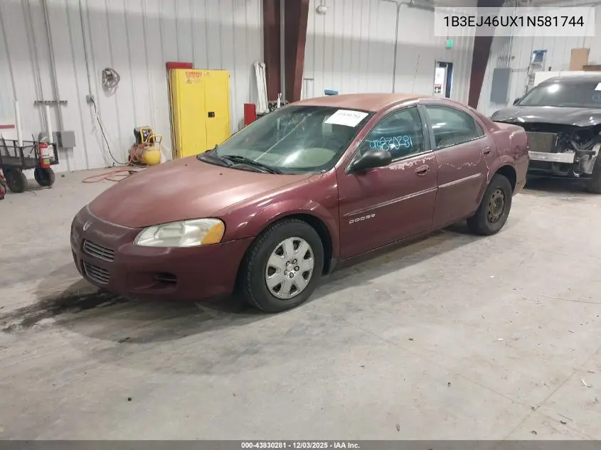 1B3EJ46UX1N581744 2001 Dodge Stratus Se