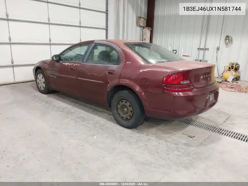 1B3EJ46UX1N581744 2001 Dodge Stratus Se