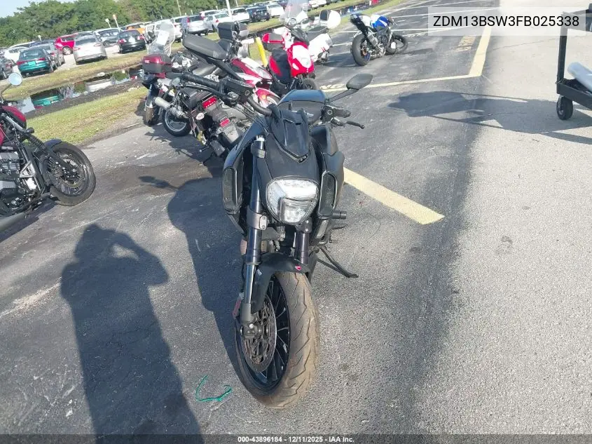 2015 Ducati Diavel VIN: ZDM13BSW3FB025338 Lot: 43896184