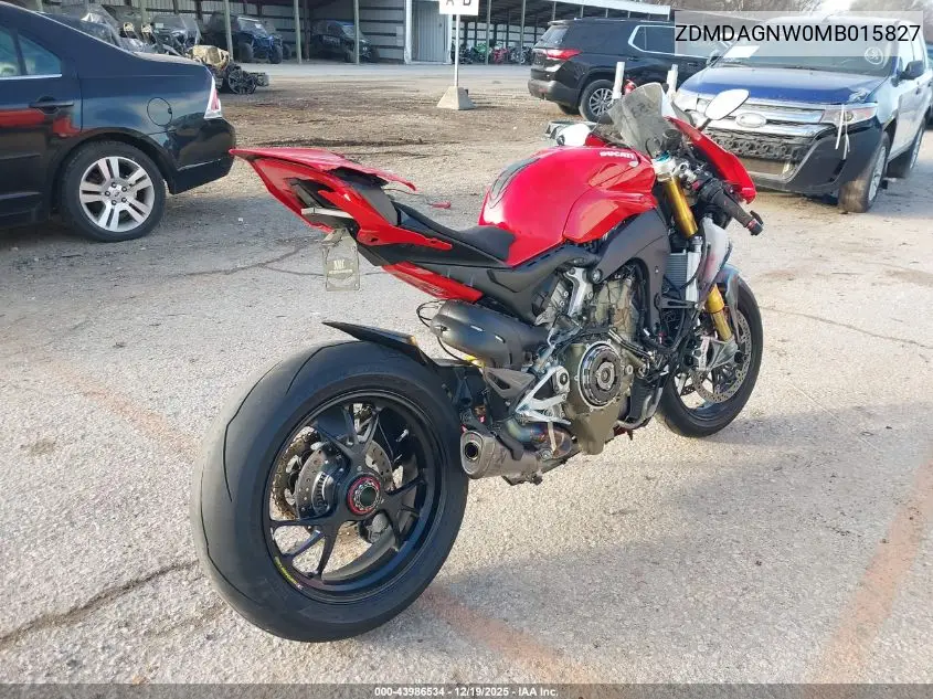 2021 Ducati Panigale V4/V4S/V4S Speciale VIN: ZDMDAGNW0MB015827 Lot: 43986534