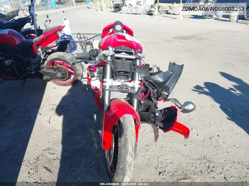 2025 Ducati Panigale V4/V4S VIN: ZDMDAG6W0SB003253 Lot: 43826846