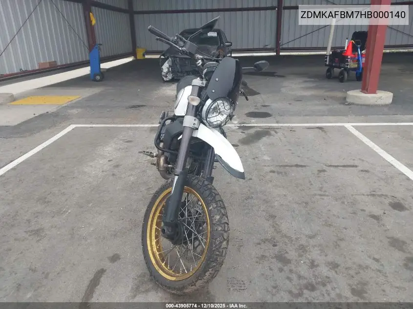 2017 Ducati Scrambler Desert Sled VIN: ZDMKAFBM7HB000140 Lot: 43905774