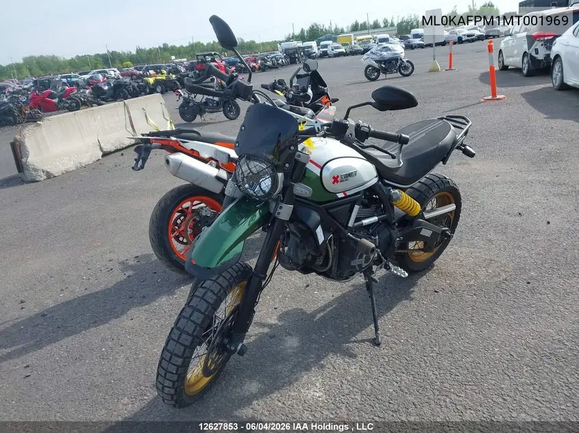 2021 Ducati Scrambler Desert Sled VIN: ML0KAFPM1MT001969 Lot: 12627853