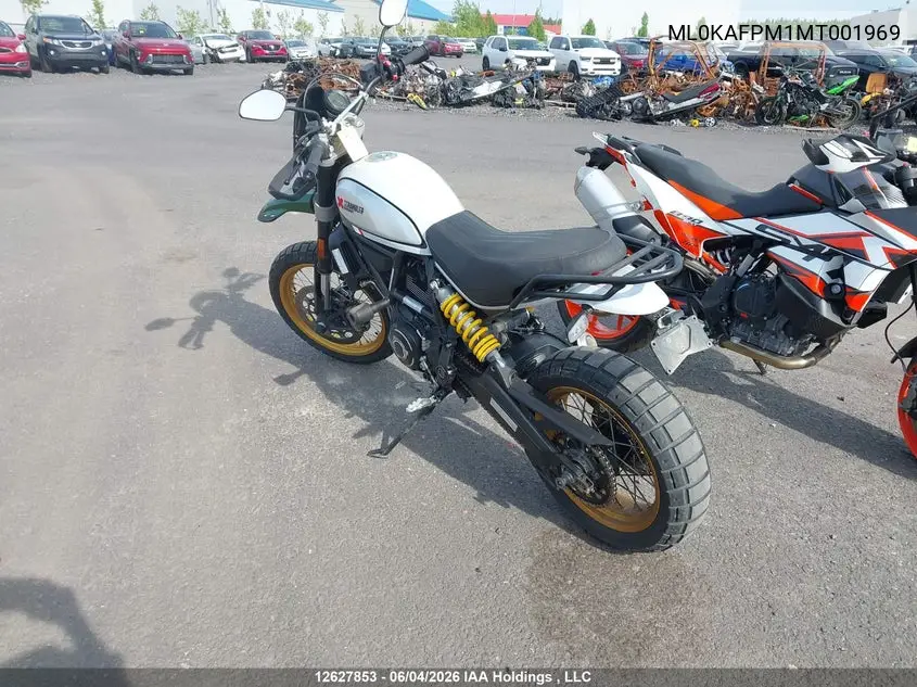 2021 Ducati Scrambler Desert Sled VIN: ML0KAFPM1MT001969 Lot: 12627853