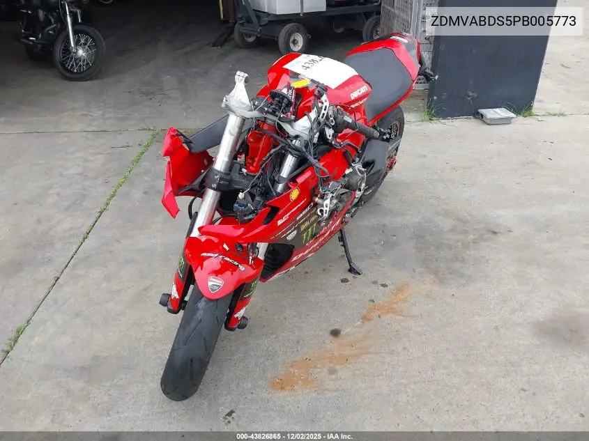 2023 Ducati Supersport VIN: ZDMVABDS5PB005773 Lot: 43826865