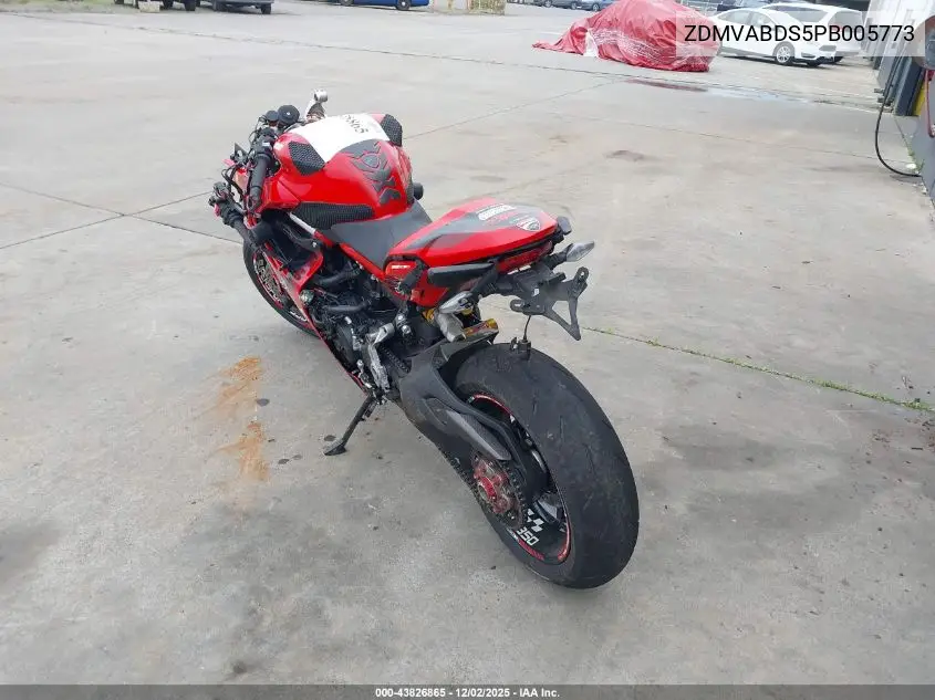 2023 Ducati Supersport VIN: ZDMVABDS5PB005773 Lot: 43826865