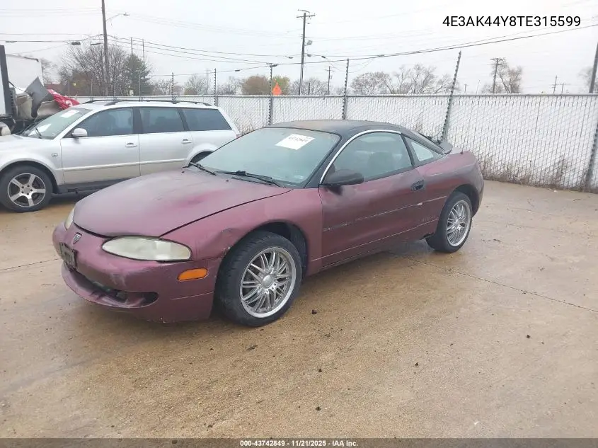 4E3AK44Y8TE315599 1996 Eagle Talon Esi