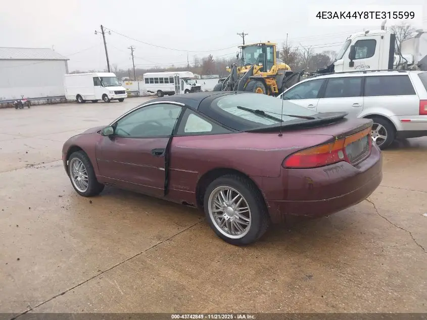 4E3AK44Y8TE315599 1996 Eagle Talon Esi