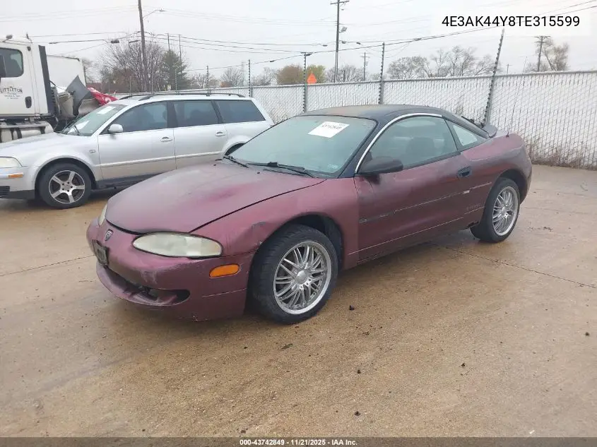 4E3AK44Y8TE315599 1996 Eagle Talon Esi