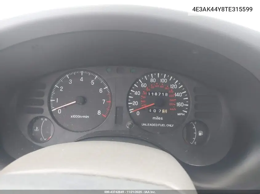 4E3AK44Y8TE315599 1996 Eagle Talon Esi