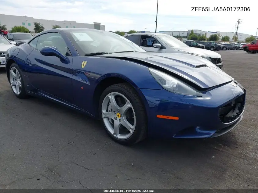 ZFF65LJA5A0172306 2010 Ferrari California