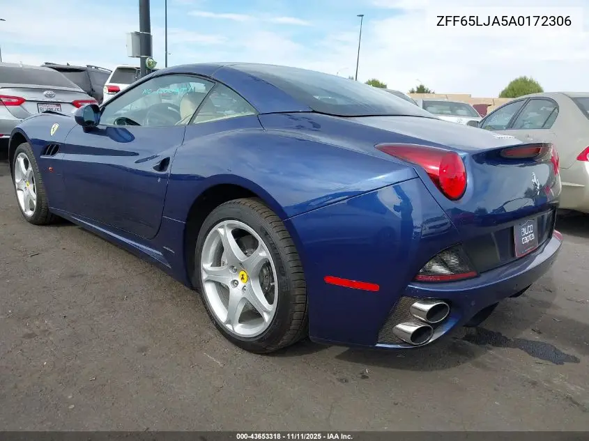 ZFF65LJA5A0172306 2010 Ferrari California