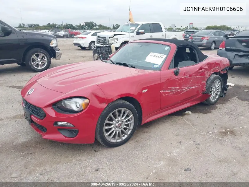 JC1NFAEK9H0106606 2017 Fiat 124 Spider Classica