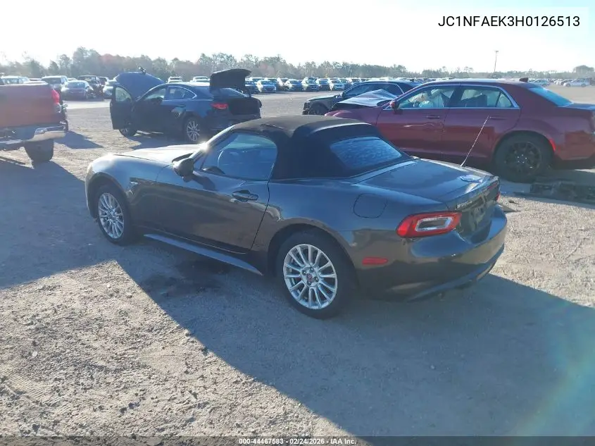 JC1NFAEK3H0126513 2017 Fiat 124 Spider Classica