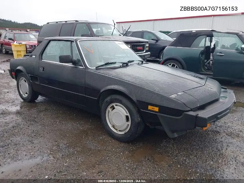 ZBBBS00A7G7156153 1986 Fiat Bertone