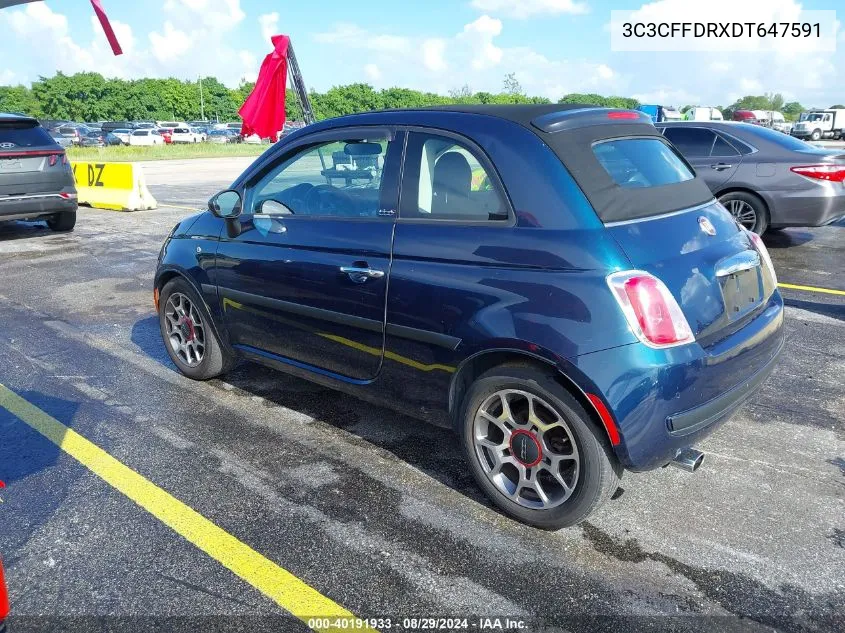 3C3CFFDRXDT647591 2013 Fiat 500C Pop