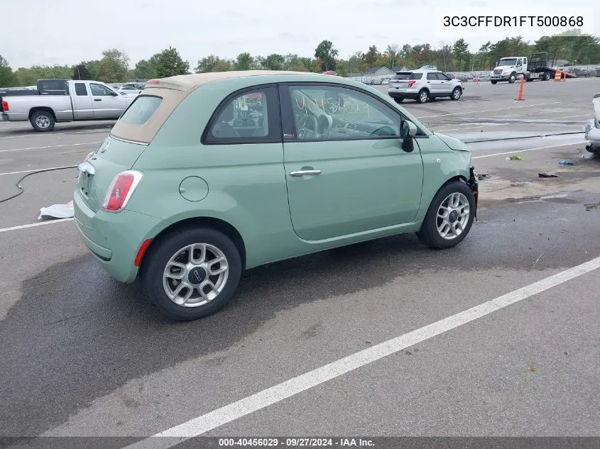 3C3CFFDR1FT500868 2015 Fiat 500C Pop