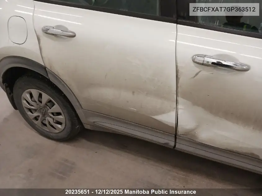 ZFBCFXAT7GP363512 2016 Fiat 500X Pop