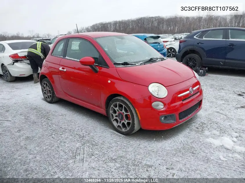 3C3CFFBR8CT107562 2012 Fiat 500