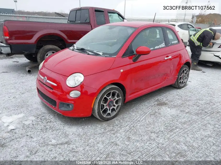 3C3CFFBR8CT107562 2012 Fiat 500