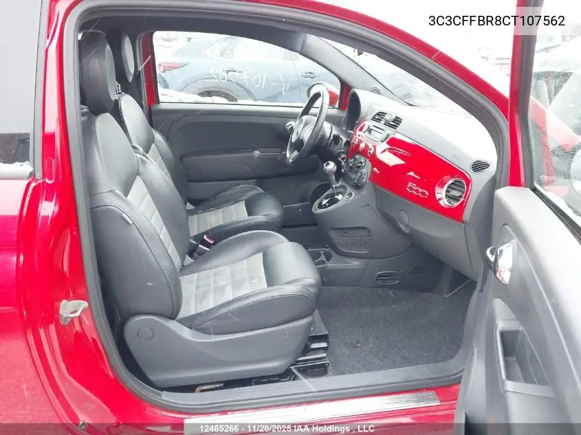 3C3CFFBR8CT107562 2012 Fiat 500