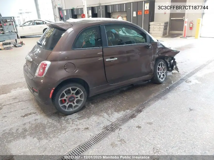 3C3CFFBR7CT187744 2012 Fiat 500 Sport