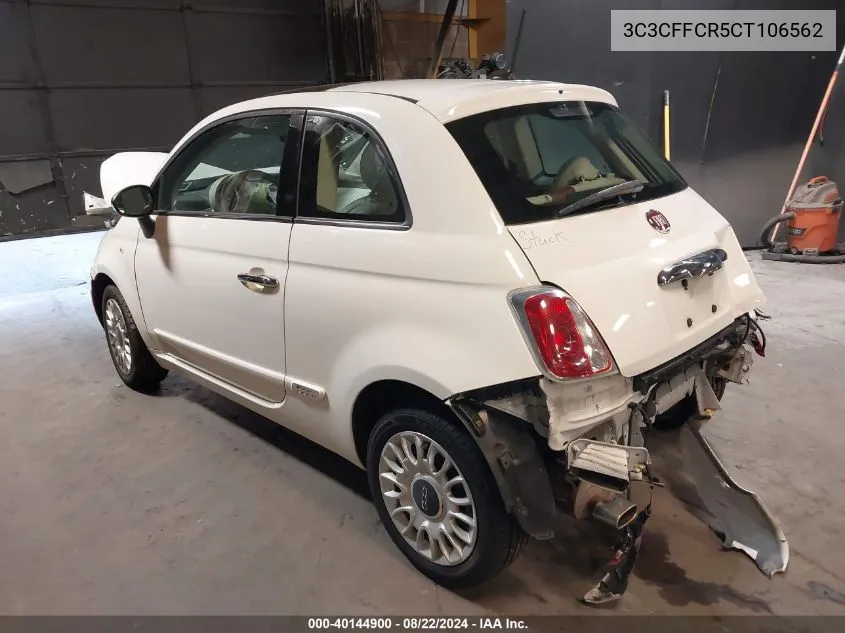 3C3CFFCR5CT106562 2012 Fiat 500 Lounge