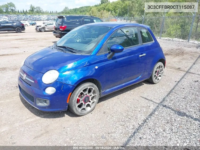 3C3CFFBR0CT115087 2012 Fiat 500 Sport