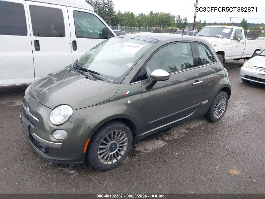 3C3CFFCR5CT382871 2012 Fiat 500 Lounge